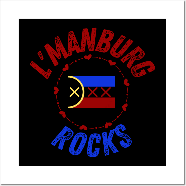 Lamnburg Rocks Distressed Wall Art by The Sober Art